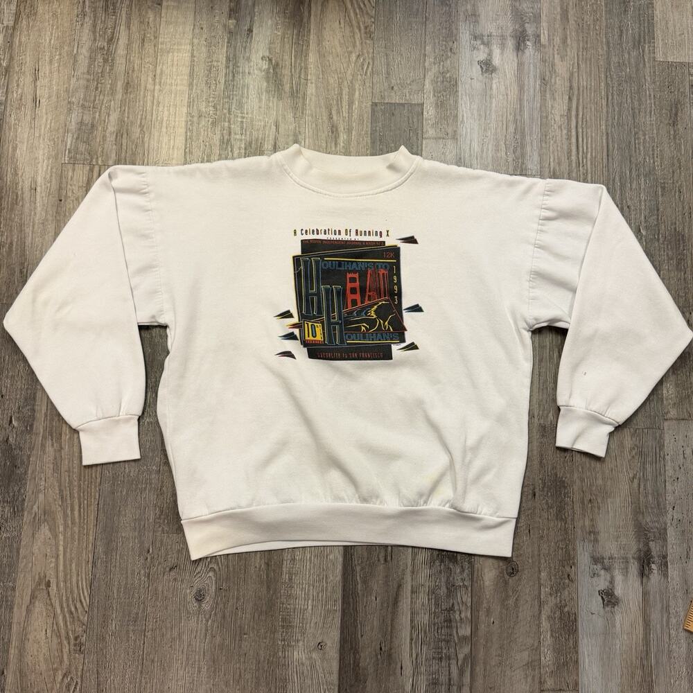 Vintage 1993 A Celebration Of Running X Men’s White Pullover Sweater Size L
